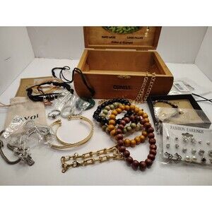 New Jewelry lot with jade necklace , rings earrings and Bracelets